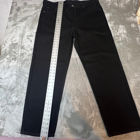 Levi's 541 Athletic Fit Black Jeans Mens Size 44x32 Stretch Denim EUC - Picture 2 of 6